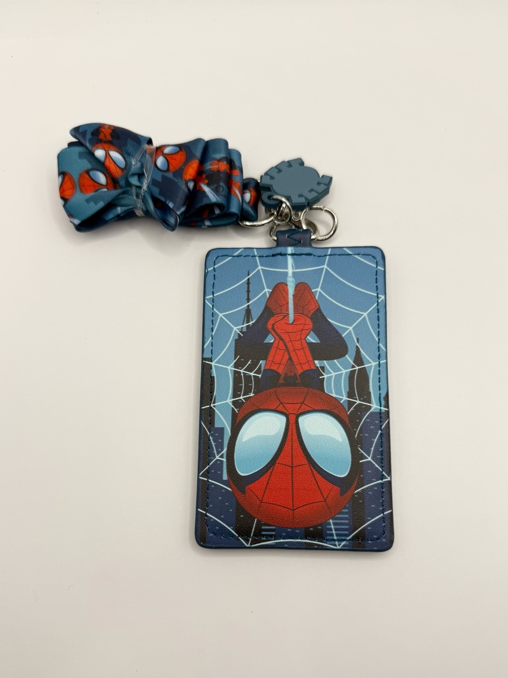 Loungefly SPIDERMAN Hanging Upisde Down Marvel Lanyard Cardholder NEW!